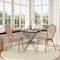 Flash Furniture Lourdes Thonet French Bistro Stacking Chair, Natural/White PE Rattan and Bamboo Print Alum Frm, 2PK 2-SDA-AD642002S-NATWH-LTNAT-GG - alternate 1